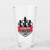 Verre Nom personnalisé Chess Player Club Checkmate (Devant)