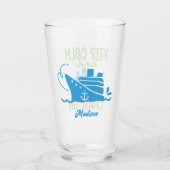 Verre Nom personnalisé Croisière Conserver le calme (Dos)