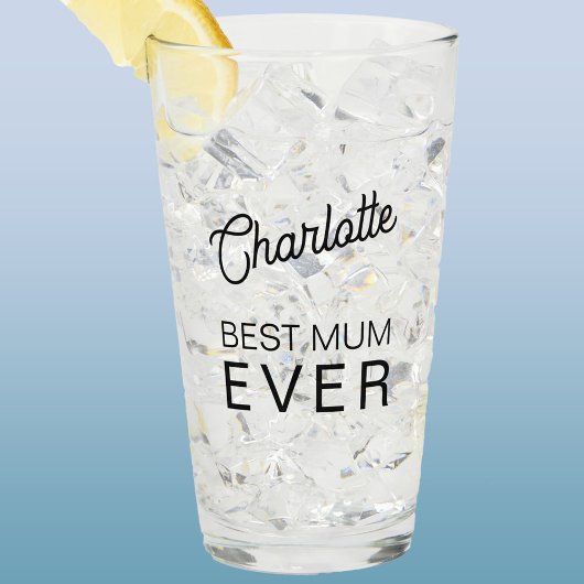 Verre Nom personnalisé de la meilleure mère