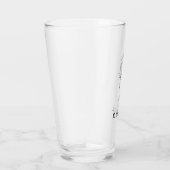 Verre Nom personnalisé de l'illustration de ligne simple (Droite)