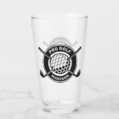 Verre Nom personnalisé et golf de texte (Dos)