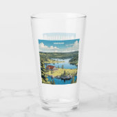 Verre Nom personnalisé Finlande Nature Illustration (Dos)