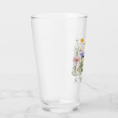 Verre Nom personnalisé fleur sauvage (Droite)