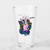 Verre Nom personnalisé Gay Unicorn (Devant)