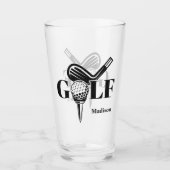 Verre Nom personnalisé Golf (Devant)