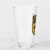 Verre NOM PERSONNALISÉ Honey Bee Apiary Beehives Farm (Droite)