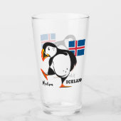 Verre Nom personnalisé Islande (Devant)