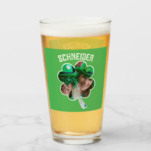 Verre Nom personnalisé Jour de la Saint Patrick photo de