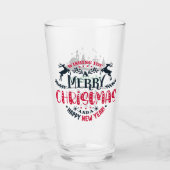 Verre Nom Personnalisé Joyeux Noël Et Nouvel An (Devant)