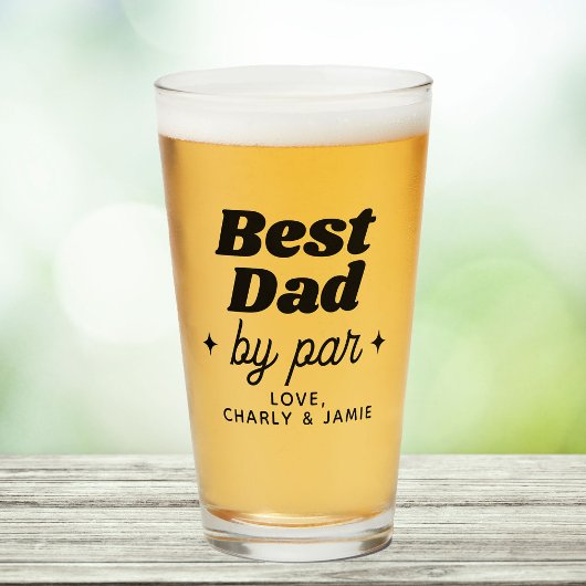 Verre Nom personnalisé Meilleur papa Par Par Cool Rétro