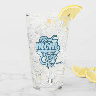 Verre Nom personnalisé "Meilleure maman jamais"