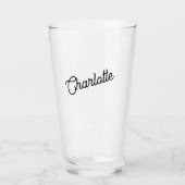 Verre Nom personnalisé moderne (Devant)