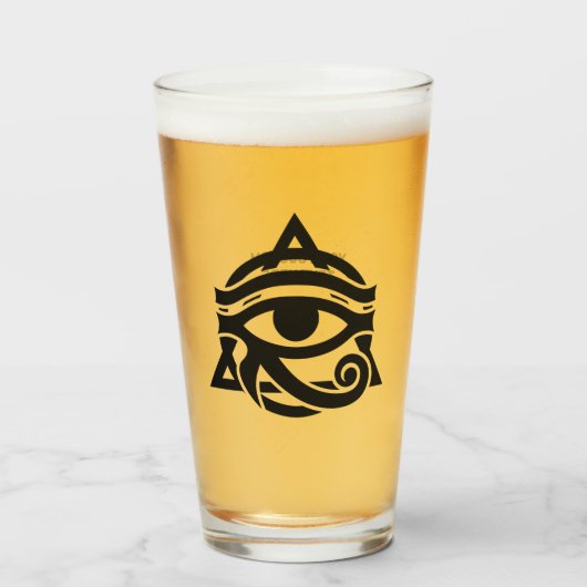 Verre Nom personnalisé OEil de Horus (Devant (rempli))