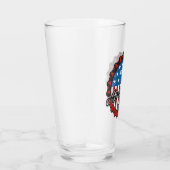 Verre NOM Personnalisé Patriotic USA Drapeau American Ba (Droite)