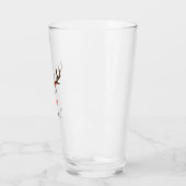 Verre Nom personnalisé Reindeer Noël Fête (Gauche)
