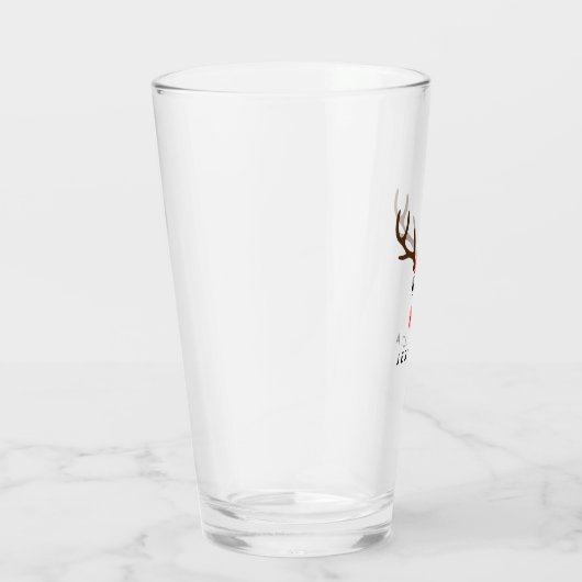 Verre Nom personnalisé Reindeer Noël Fête (Droite)
