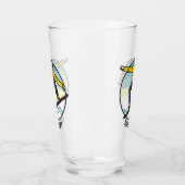 Verre Nom personnalisé SNOWBOARDER Pint Glass (Gauche)
