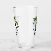 Verre Nom personnalisé SNOWBOARDER Pint Glass (Droite)