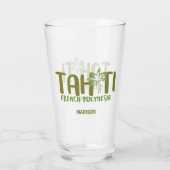 Verre Nom personnalisé Tahiti (Dos)