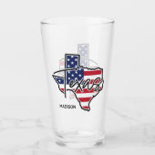 Verre Nom personnalisé Texas (Devant)