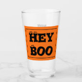 Verre Nom, Texte Halloween Hey Boo Eyeballs, Pint (Devant)