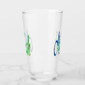 Verre Nom Vert Et Bleu Noé,  (Gauche)