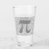Verre Nombreux chiffres de Pi Mathematical Constante (Dos)