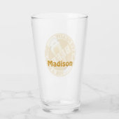 Verre nommé fait sur commande de pinte de BIÈRE (Dos)