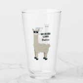 Verre nommé fait sur commande de pinte de lama (Devant)