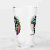 Verre nommé fait sur commande de pinte de T-Rex de (Droite)