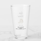 Verre Noms Date Plage Mariage Informations commerciales (Dos)