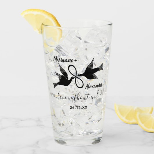 Verre Noms de couples de coutume de l'infini | de (Devant glace)