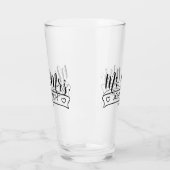 Verre Noms de famille nouvellement mariés Bannière M. & (Gauche)