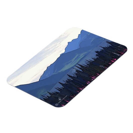 Verre Noordelijke zomer Magneet (Linkerzijde)