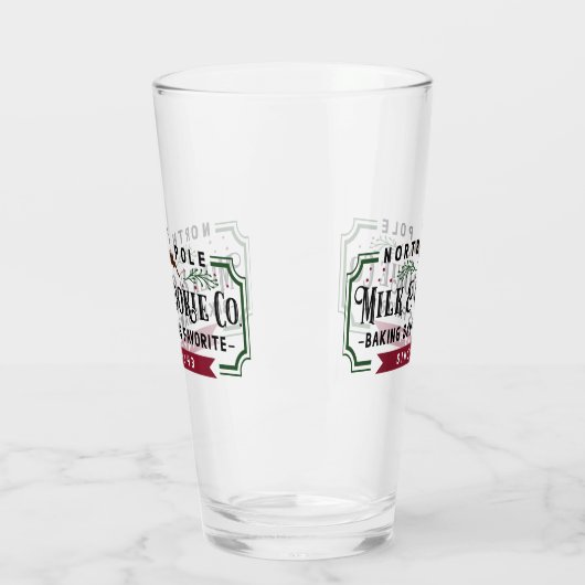 Verre North Pole Milk & Cookie Co. (Gauche)