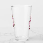 Verre notes de clé de sol musicale avec fleurs de Sakura (Gauche)