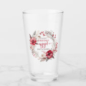 Verre Notre première couronne de Noël (Devant)