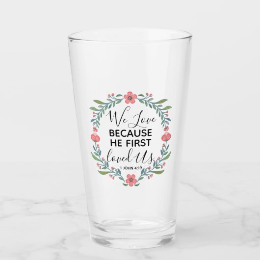 Verre Nous Aimons Parce Qu'Il Nous Aimait Pour La Premiè (Devant)