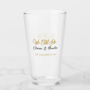 Verre Nous faisons encore couple nom date champagne or v