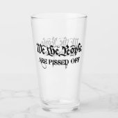 Verre Nous, le peuple, sommes en colère contre la bière  (Devant)