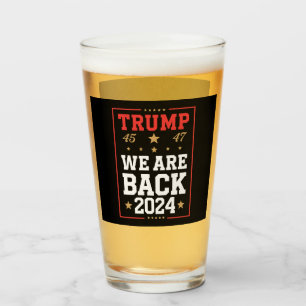 Verre Nous sommes de retour Trump Drapeau USA Élection G