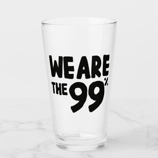 Verre Nous sommes les 99% (Devant)