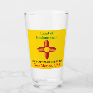 Verre Nouveau Mexique Chili Terre d'Enchantement Rouge o