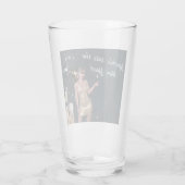 Verre Nouvel An Fille de la Soirée en Robe Séquinée (Dos)