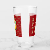 Verre Nouvel An lunaire chinois du serpent 2025 Gold Coi (Gauche)