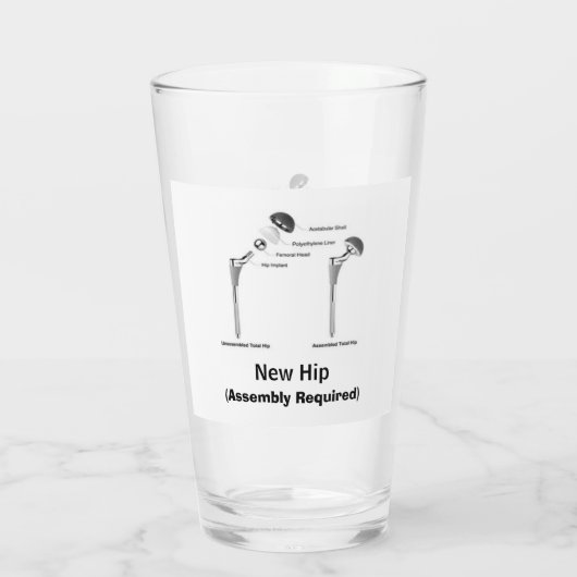 Verre Nouvelle hanche - Assemblage requis (Dos)