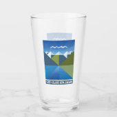 VERRE NOUVELLE ZÉLANDE KIWI ÎLE DU SUD (Devant)