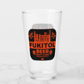 Verre Novelty Funny Bière Étiquette (Dos)