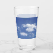 Verre nuages dans un ciel bleu (Dos)
