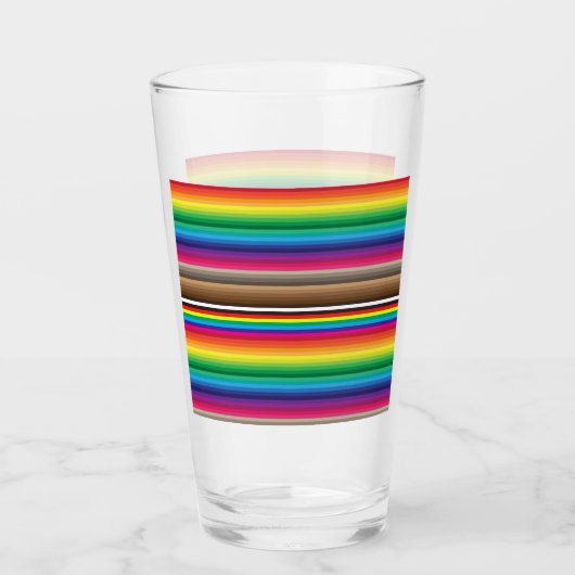 Verre nuances de couleur arc-en-ciel (Devant)